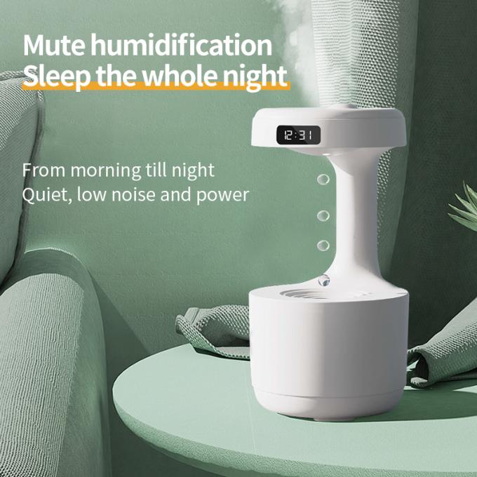 Homefish OEM Su Damlası Taşınabilir 800ml Anti-Gravity Nemlendirici Dijital Saat Ultrasonik Anti-Gravity Nemlendirici 4