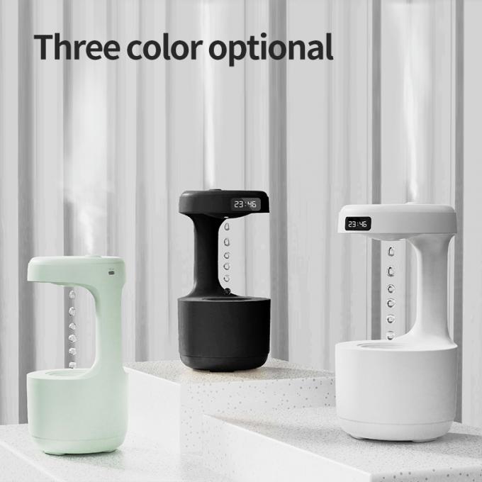 Homefish OEM Su Damlası Taşınabilir 800ml Anti-Gravity Nemlendirici Dijital Saat Ultrasonik Anti-Gravity Nemlendirici 11