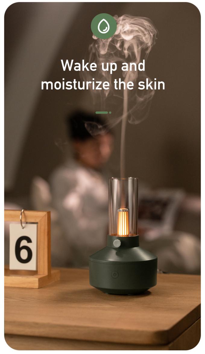 HOMEFISH Vintage Lamp Aromaterapi Makinesi Retro Tasarım Küçük Oda Nemlendiricisi Nemlendirme için 4