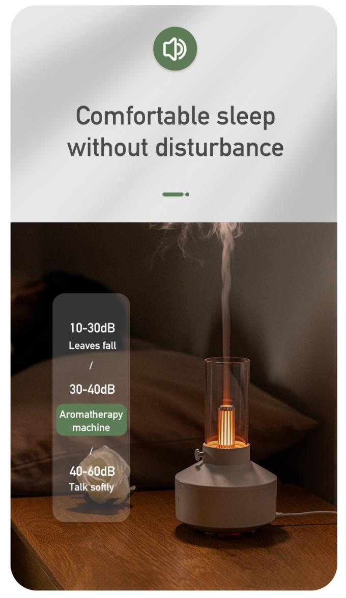 HOMEFISH Vintage Lamp Aromaterapi Makinesi Retro Tasarım Küçük Oda Nemlendiricisi Nemlendirme için 6