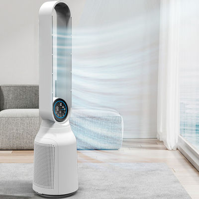 İyi fiyat Çok fonksiyonel Akıllı 2'de 1 Ev Hava Filtresi Tüm ev HEPA Filtresi Yapraksız Hava Temizleyicisi Kalkan Ventilatör Kule Ventilatörü çevrimiçi