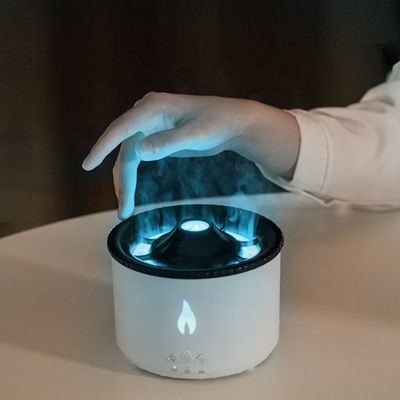 Uzaktan Kullanılan Elektrik Fırtınalı Yağ Aroması Difüzörü Ultrasonik Akıllı Aroması Difüzörü Volcano 360ML Nemlendirici Alev