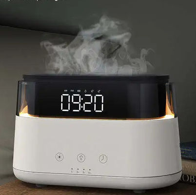 İyi fiyat Akıllı Alev Etkisi Diffuser Nemlendiricisi Sessiz Çok Fonksiyonlu Aroma Diffuser Aromaterapi Diffuser Nemlendiricisi LED Saatiyle çevrimiçi