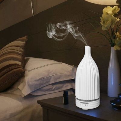 İyi fiyat Sıcak Satış 120ml Şık Ev Sessiz Yağ Diffüzörü Keramik Aromalı Kokulu Parfüm Diffüzörü Ultrasonik Keramik Aroması Diffüzörü çevrimiçi