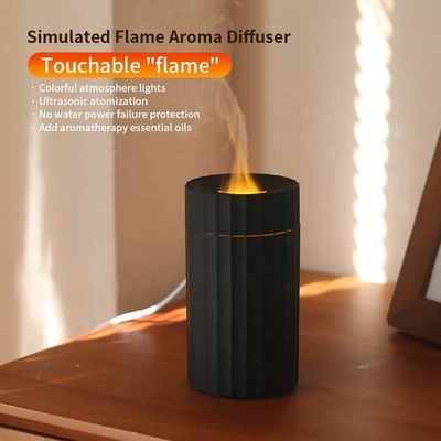 İyi fiyat C Tipi 100ml Alev Nemlendiricisi 7C LED Değişken Işıklı Ateş Aroması Difüzyonu çevrimiçi