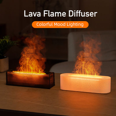 İyi fiyat Lava Gökkuşağı Alevi Aroma Diffuser USB Güçlü Ev Atmosferi Işığı çevrimiçi