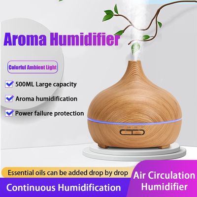 Yedi renkli ışıklarla yatak odası aromaterapisi için soğan şeklinde sessiz nemlendirici