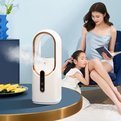 İyi fiyat Toptan Yapraksız Elektrikli Sis Ventilatörü 2200mAh Büyük Pil İyi Tasarımlı Soğuk Sis Nemlendiricisi Taşınabilir Güvenlik Sis Ventilatörü Nemlendiricisi çevrimiçi