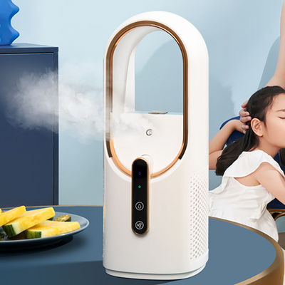 İyi fiyat Yapraksız Ventilatör Mini Klima Portatif USB Şarj edilebilir Suyla Soğutulmuş Klima Ev İçeği Serinleyici Nemlendirici Hava Soğutucu çevrimiçi