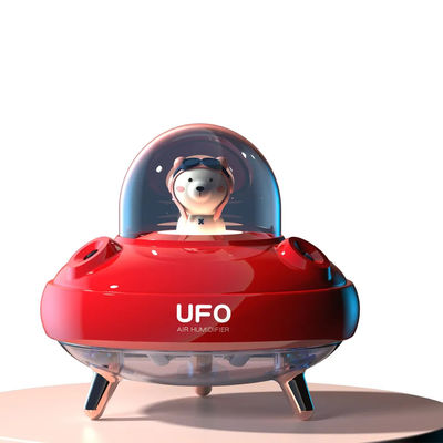 İyi fiyat 400ML Tatlı Tasarımlı UFO Nemlendirici Çift Sprey Nemlendirme Sessiz Şarj edilebilir USB Nemlendirici Renkli Gece Işığı çevrimiçi