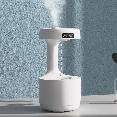 İyi fiyat Homefish OEM Su Damlası Taşınabilir 800ml Anti-Gravity Nemlendirici Dijital Saat Ultrasonik Anti-Gravity Nemlendirici çevrimiçi