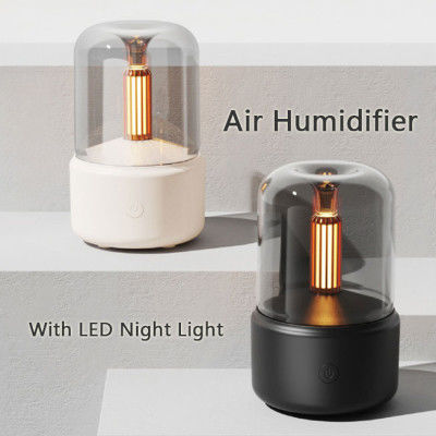 İyi fiyat H2o Spray Mist Maker Fogger Aroma Diffuser Essential Oil Araba Hava Nemlendiricisi Mini Atmosfer Simülasyon Mum Işık Nemlendiricisi çevrimiçi