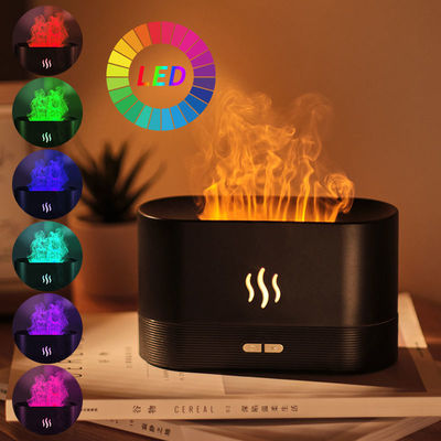 İyi fiyat RGB Işık Renk Değiştirme USB Ultrasonik Alev Nemlendiricisi LED RGB Renkli Esansyel Yağ Ateş Alevi Aroma Difüzörü çevrimiçi