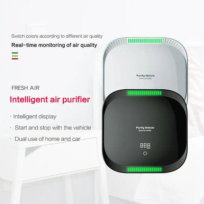 İyi fiyat PM2.5 Ekranı Mini Taşınabilir Akıllı Hava Temizleyicisi Akıllı Dokunma Araç HEPA Filtre Hava Temizleyicisi Hava Kalite Sensörü çevrimiçi